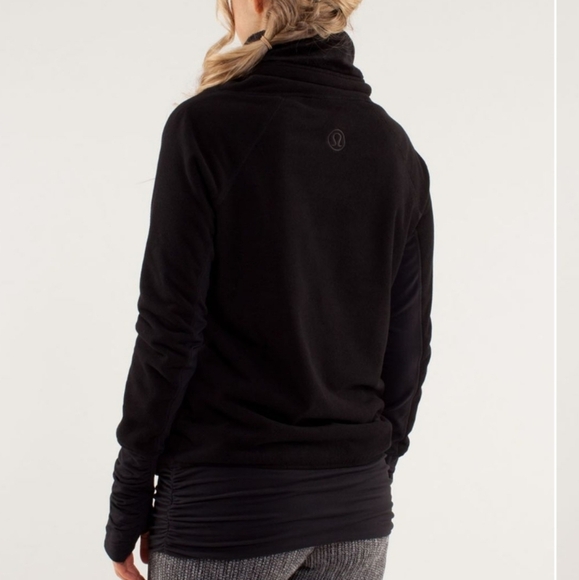 Lululemon Don't Hurry Be Happy Fleece Sweatshirt Sz 6 - Picture 2 of 15